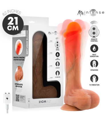 MR INTENSE BRADLEY VIBRATOR DILDO WITH HEAT EFFECT AND REMOTE CONTROL 21 CM O 42 CM