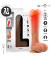 MR INTENSE - BRADLEY VIBRATOR DILDO WITH HEAT EFFECT AND REMOTE CONTROL 21 CM -Ø- 4.2 CM