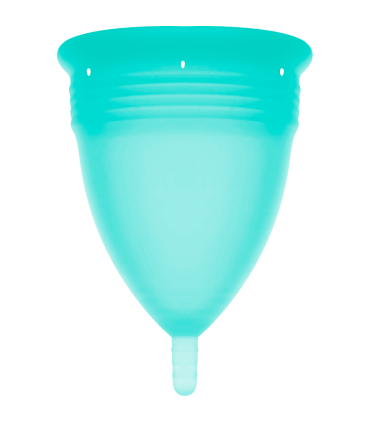 STERCUP COPA MENSTRUAL FDA SILICONA AQUAMARINA TALLA L