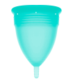 STERCUP - COPA MENSTRUAL FDA SILICONA AQUAMARINA - TALLA L