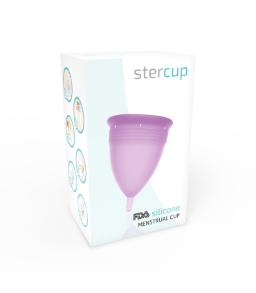 STERCUP COPA MENSTRUAL FDA SILICONA LILA TALLA L