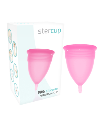 STERCUP COPA MENSTRUAL FDA SILICONA ROSA TALLA S