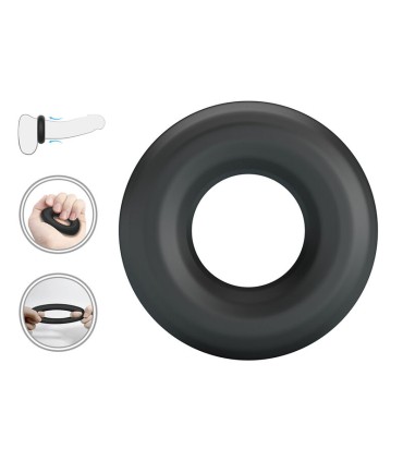 CRAZY BULL URBAN SUPER SOFT SILICONE COCK RING BLACK