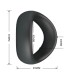CRAZY BULL VALEN ERGONOMIC SILICONE COCK RING BLACK