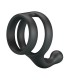 CRAZY BULL YANCY DOUBLE COCK AND BALL RING BLACK