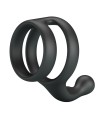 CRAZY BULL - YANCY DOUBLE COCK AND BALL RING BLACK