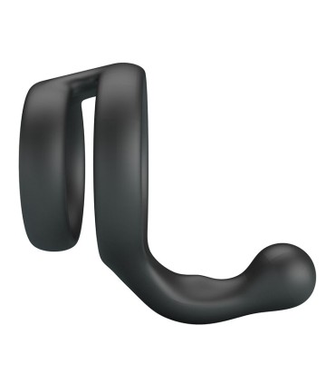 CRAZY BULL YANCY DOUBLE COCK AND BALL RING BLACK