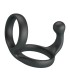 CRAZY BULL FLORIAN DOUBLE COCK AND BALL RING BLACK
