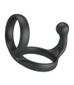CRAZY BULL - FLORIAN DOUBLE COCK AND BALL RING BLACK