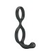 CRAZY BULL FLORIAN DOUBLE COCK AND BALL RING BLACK