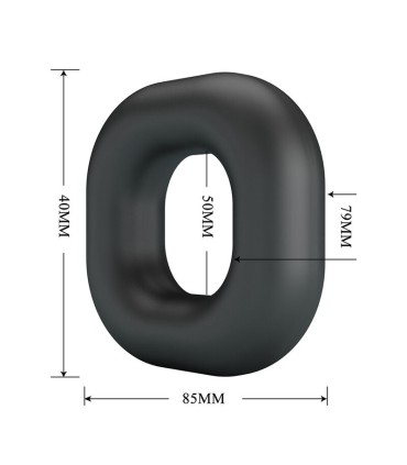 CRAZY BULL WALDEN SUPER SOFT SILICONE COCK RING BLACK
