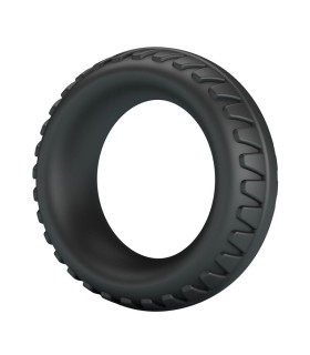 CRAZY BULL MERRITT TEXTURED SILICONE COCK RING BLACK