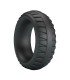 CRAZY BULL MERRITT TEXTURED SILICONE COCK RING BLACK