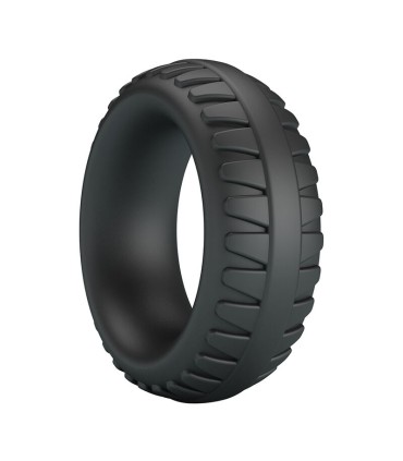 CRAZY BULL MERRITT TEXTURED SILICONE COCK RING BLACK