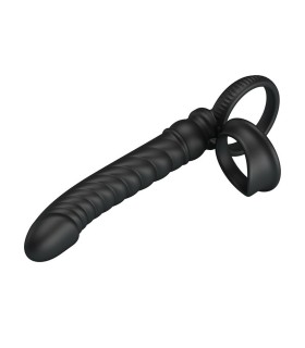 PRETTY LOVE MERRITT ANAL VIBRATOR WITH RING AND VIBRATION BLACK