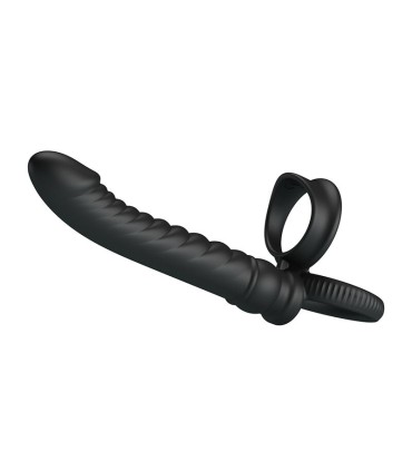 PRETTY LOVE MERRITT ANAL VIBRATOR WITH RING AND VIBRATION BLACK