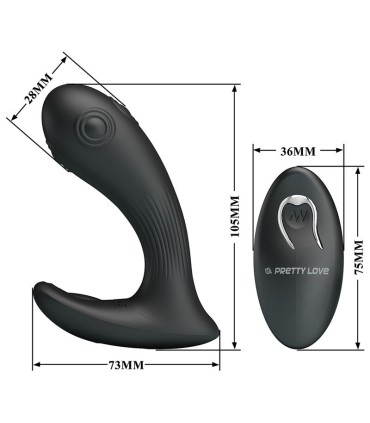 PRETTY LOVE MIRABELLE PROSTATE VIBRATOR WITH REMOTE CONTROL