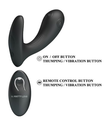 PRETTY LOVE MIRABELLE PROSTATE VIBRATOR WITH REMOTE CONTROL