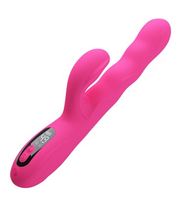PRETTY LOVE WINTERS MULTIFUNCTION RABBIT VIBRATOR WITH LED DISPLAY PINK