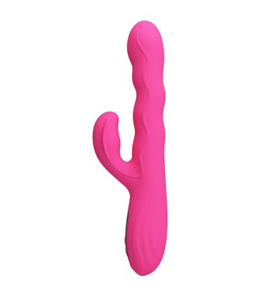 PRETTY LOVE WINTERS MULTIFUNCTION RABBIT VIBRATOR WITH LED DISPLAY PINK