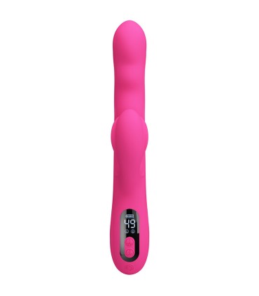 PRETTY LOVE WINTERS MULTIFUNCTION RABBIT VIBRATOR WITH LED DISPLAY PINK