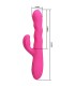 PRETTY LOVE WINTERS MULTIFUNCTION RABBIT VIBRATOR WITH LED DISPLAY PINK