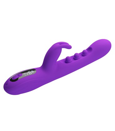 PRETTY LOVE SABIEN RABBIT VIBRATOR WITH TAPPING STIMULATION AND PURPLE LED