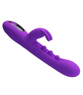 PRETTY LOVE SABIEN RABBIT VIBRATOR WITH TAPPING STIMULATION AND PURPLE LED