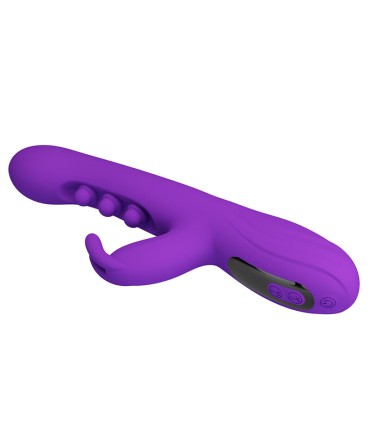 PRETTY LOVE SABIEN RABBIT VIBRATOR WITH TAPPING STIMULATION AND PURPLE LED