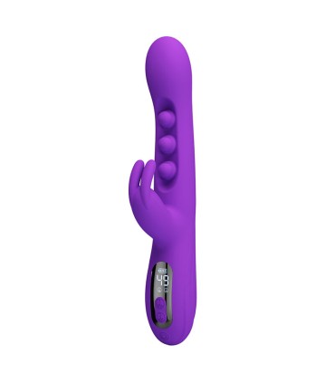PRETTY LOVE SABIEN RABBIT VIBRATOR WITH TAPPING STIMULATION AND PURPLE LED