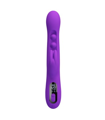 PRETTY LOVE SABIEN RABBIT VIBRATOR WITH TAPPING STIMULATION AND PURPLE LED