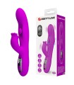 PRETTY LOVE - YALANDA RABBIT OSCILLATING VIBRATOR WITH LED DISPLAY PURPLE