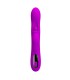 PRETTY LOVE YALANDA RABBIT OSCILLATING VIBRATOR WITH LED DISPLAY PURPLE