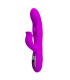 PRETTY LOVE YALANDA RABBIT OSCILLATING VIBRATOR WITH LED DISPLAY PURPLE