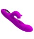 PRETTY LOVE YALANDA RABBIT OSCILLATING VIBRATOR WITH LED DISPLAY PURPLE