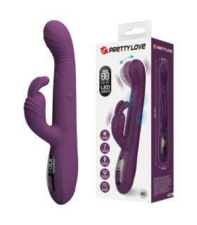 PRETTY LOVE DEE MULTIFUNCTION RABBIT VIBRATOR OSCILLATING AND PERCUSSION PURPLE