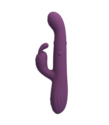 PRETTY LOVE DEE MULTIFUNCTION RABBIT VIBRATOR OSCILLATING AND PERCUSSION PURPLE