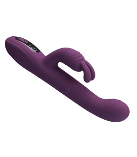 PRETTY LOVE DEE MULTIFUNCTION RABBIT VIBRATOR OSCILLATING AND PERCUSSION PURPLE