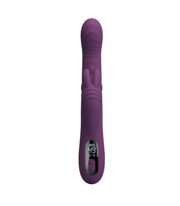 PRETTY LOVE DEE MULTIFUNCTION RABBIT VIBRATOR OSCILLATING AND PERCUSSION PURPLE