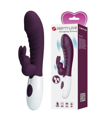 PRETTY LOVE NAUGHTY BUNNY 30 FUNCTION RABBIT VIBRATOR PURPLE