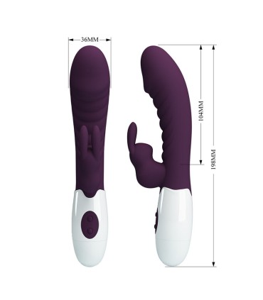 PRETTY LOVE NAUGHTY BUNNY 30 FUNCTION RABBIT VIBRATOR PURPLE
