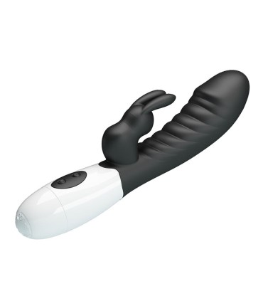 PRETTY LOVE NAUGHTY BUNNY 30 FUNCTION RABBIT VIBRATOR BLACK
