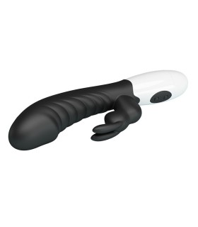 PRETTY LOVE NAUGHTY BUNNY 30 FUNCTION RABBIT VIBRATOR BLACK