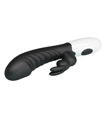 PRETTY LOVE NAUGHTY BUNNY 30 FUNCTION RABBIT VIBRATOR BLACK