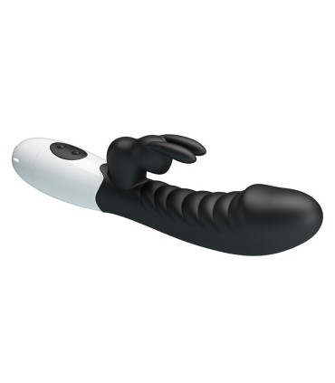 PRETTY LOVE NAUGHTY BUNNY 30 FUNCTION RABBIT VIBRATOR BLACK