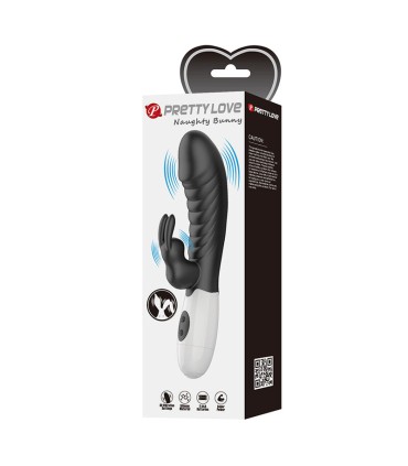 PRETTY LOVE NAUGHTY BUNNY 30 FUNCTION RABBIT VIBRATOR BLACK