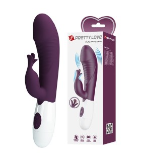 PRETTY LOVE ROGUE MUSE 30 FUNCTION RABBIT VIBRATOR PURPLE