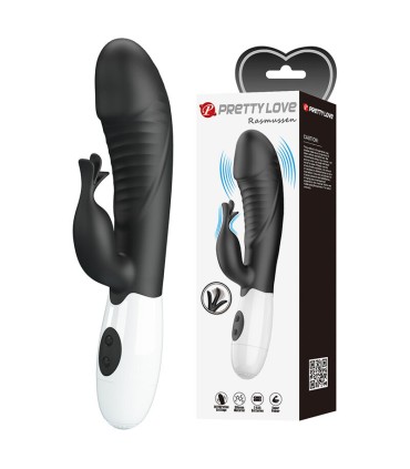 PRETTY LOVE RASMUSSEN 30 FUNCTION RABBIT VIBRATOR BLACK