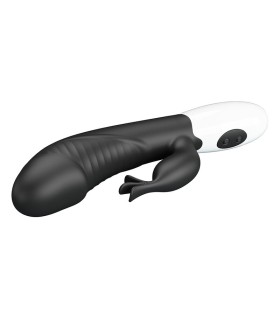 PRETTY LOVE RASMUSSEN 30 FUNCTION RABBIT VIBRATOR BLACK