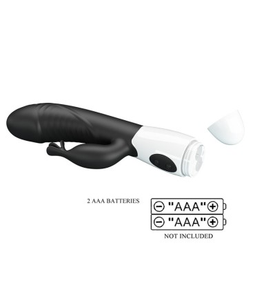 PRETTY LOVE RASMUSSEN 30 FUNCTION RABBIT VIBRATOR BLACK